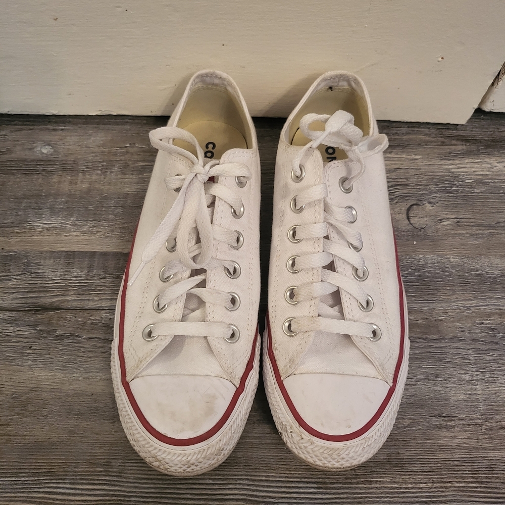 White Low Top Converse